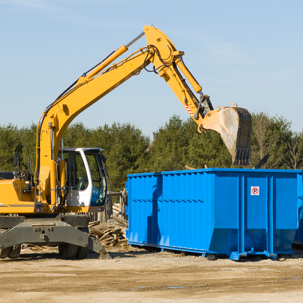 what happens if the residential dumpster is damaged or stolen during rental in Scottsburg